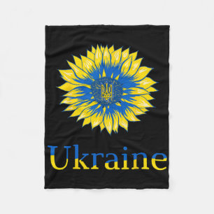 Ukraine Shirt Cute Ukrainians Sunflower Retro Ukra Fleece Blanket