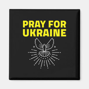 Ukraine Shirt Support Ukraine Dove Pray For Ukrain Magnet