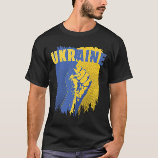 Ukraine Shirt Ukrainian Flag Fist Patriotic