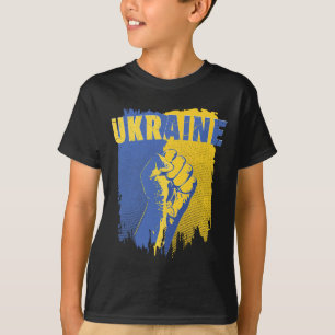 Ukraine Shirt Ukrainian Flag Fist Patriotic