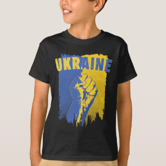 Ukraine Shirt Ukrainian Flag Fist Patriotic