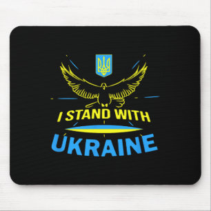 Ukraine Shirt Ukrainian Flag Pride I Stand With Uk Mouse Mat