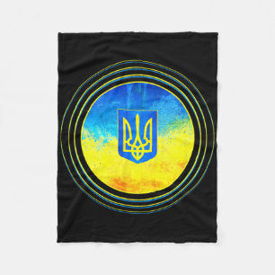 Ukraine Shirt Ukrainian Flag Ukraine Volodymyr Zel Fleece Blanket