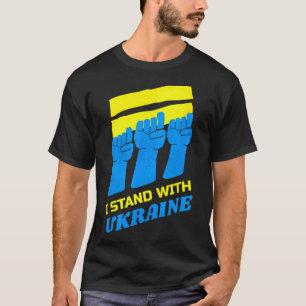 Ukraine Shirt Ukrainian Support Ukraine I Stand Wi