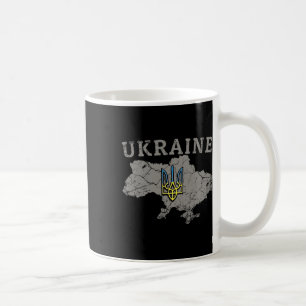 Ukraine Shirt Zelensky Ukrainian Flag Trident Mili Coffee Mug