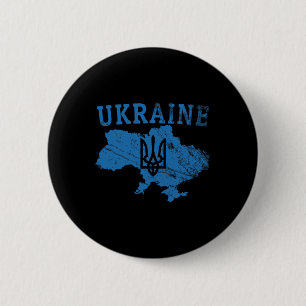 Ukraine Shirt Zelensky Ukrainian Tryzub Patriotic 6 Cm Round Badge