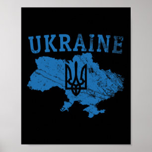 Ukraine Shirt Zelensky Ukrainian Tryzub Patriotic  Poster