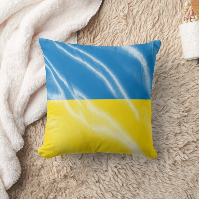 Ukraine silk flag cushion (Blanket)