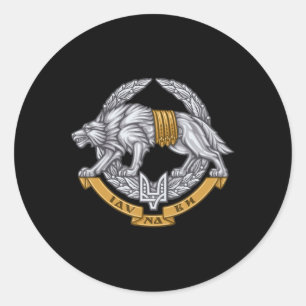 Ukraine Special Operations Forces  Spetsnaz Wolf   Classic Round Sticker