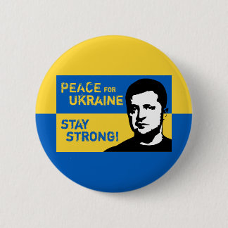 Ukraine – stoppt den sinnlosen Krieg! 6 Cm Round Badge