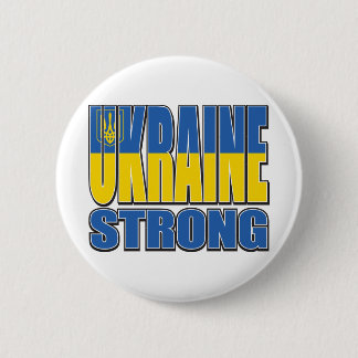 Ukraine-Strong 6 Cm Round Badge