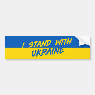 Ukraine Strong | I Stand W/ Ukraine Bumper Sticker