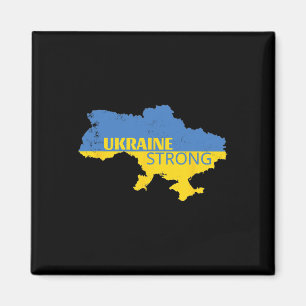 Ukraine Strong - I Stand With Ukraine Peace Magnet
