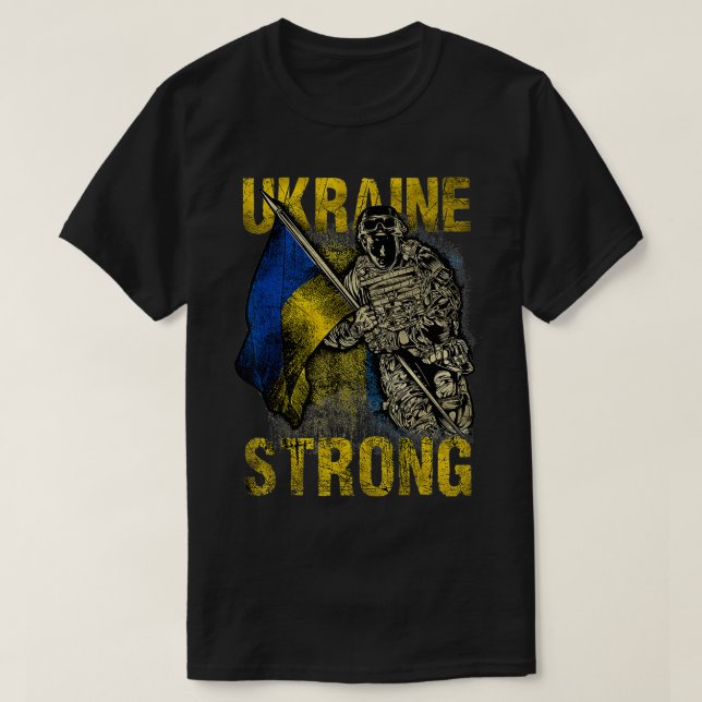 Ukraine Strong I Stand With Ukraine  Ukrainians Su T-Shirt (Design Front)