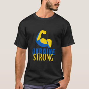 Ukraine Strong Muscle Flex  T-Shirt