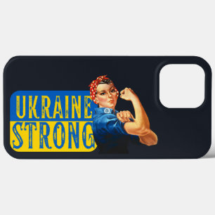 Ukraine Strong Rosie the Riveter  iPhone 13 Pro Max Case