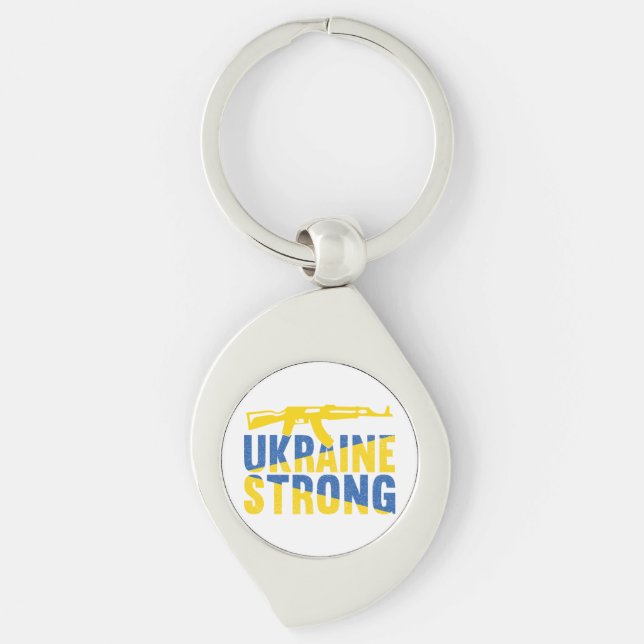 Ukraine Strong Support for Ukraine Key Ring (Front)