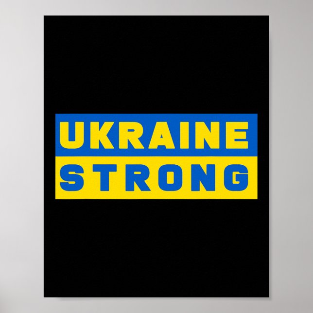 Ukraine Strong Support Ukraine  Poster (Front)
