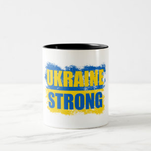 Ukraine Strong Two-Tone Coffee Mug