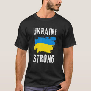 Ukraine Strong Ukrainian Flag Pride Vintage Men Wo T-Shirt