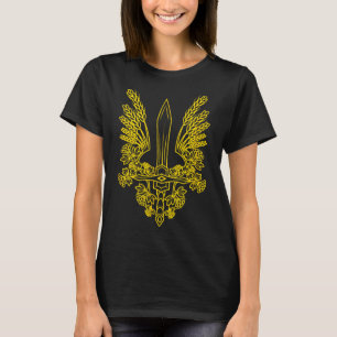 Ukraine Stylized Yellow Coat Of Arms - Ukrainian P T-Shirt