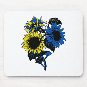 Ukraine Sunflower Blue Yellow Ukrainian Flag Suppo Mouse Mat