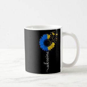 Ukraine Sunflower Flag Vintage Ukrainian Flag Ukra Coffee Mug