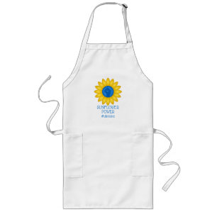 Ukraine Sunflower Power Long Apron