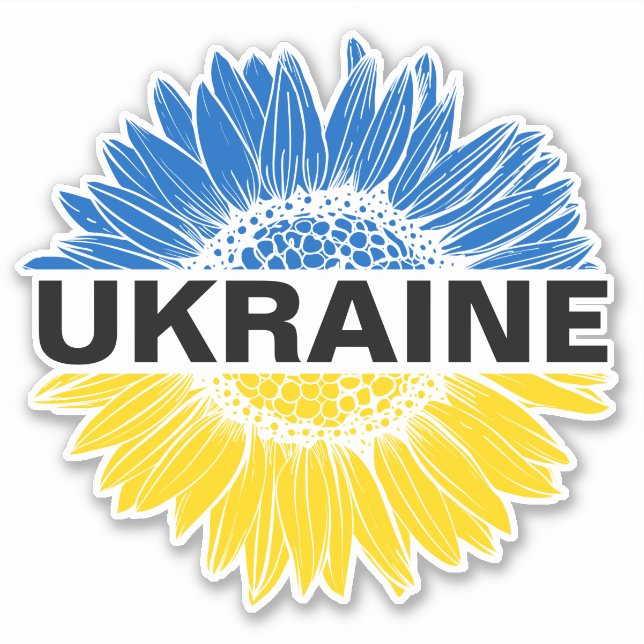 Ukraine Sunflower Support Solidarity Ukrainian  (Front)