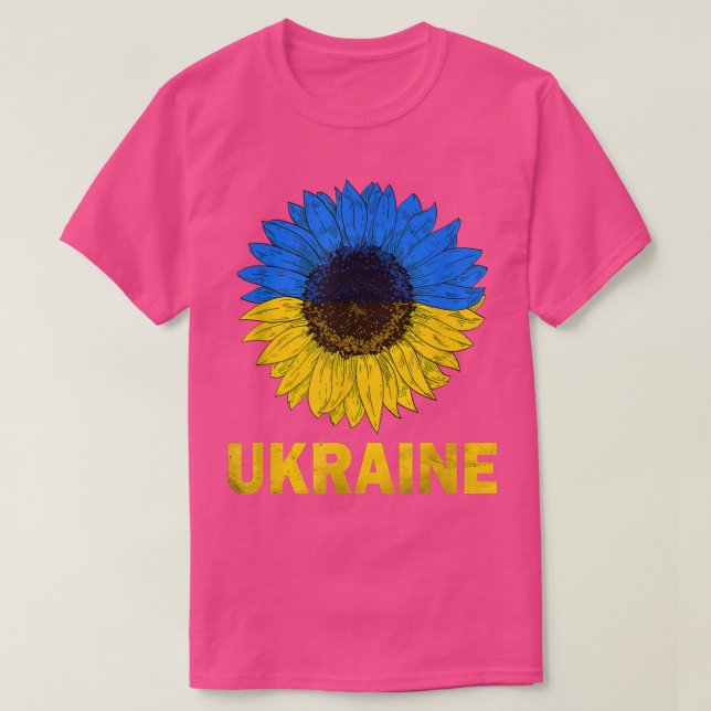 Ukraine Sunflower Ukrainian Flag Peace Ukraine Fla T-Shirt (Design Front)
