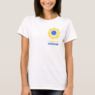 Ukraine Sunflower Ukrainian Support Patriotic T-Shirt