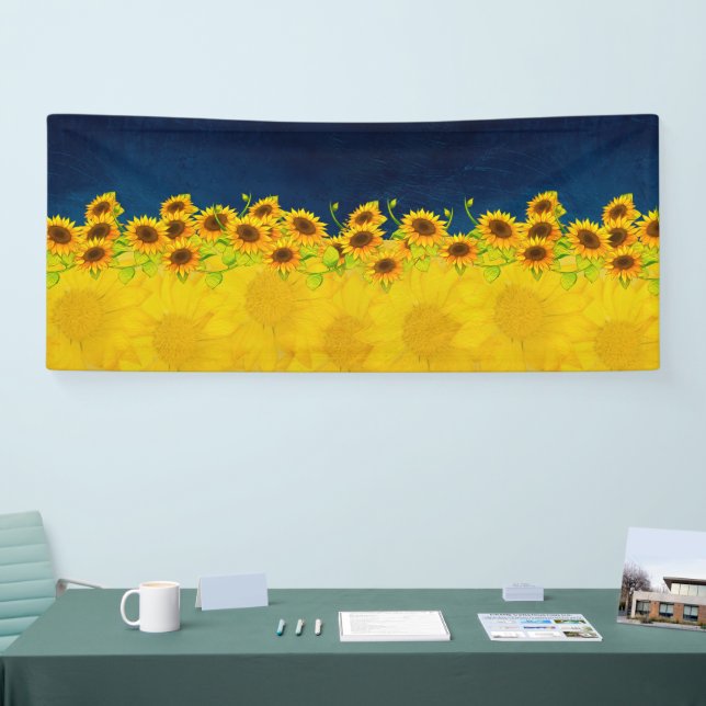Ukraine Sunflowers for Hope and Peace Banner (Tradeshow)