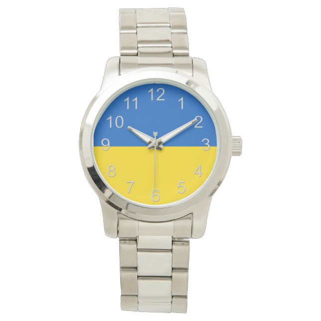 Ukraine Support Anti-War Pray Dove  Watch (Front)