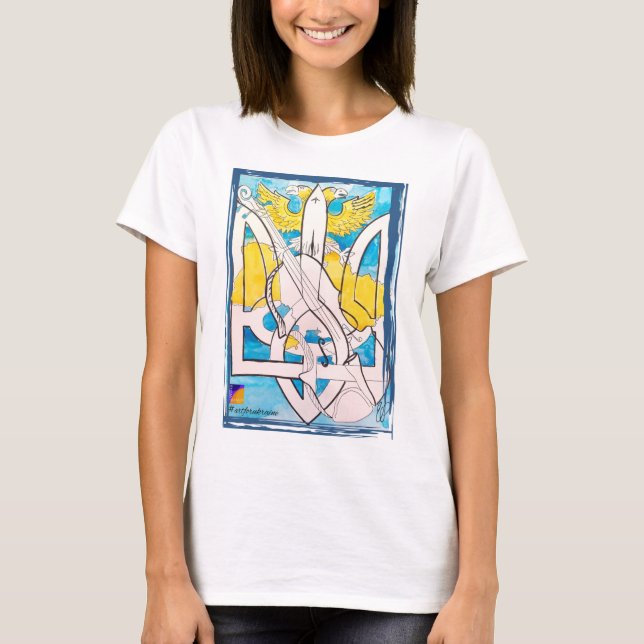 Ukraine Support, Art for Ukraine T-shirt (Front)