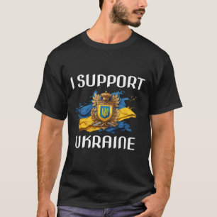 Ukraine Support Flag And Symbol Ukrainian People I T-Shirt