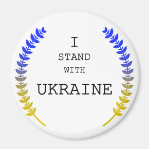 Ukraine support .I stand with Ukraine!!!!! Magnet