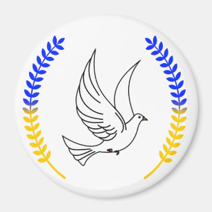 Ukraine support .I stand with Ukraine!!!!! Magnet