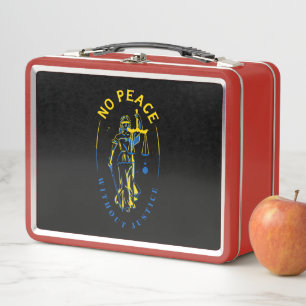 Ukraine Support - Lady Justice Metal Lunch Box