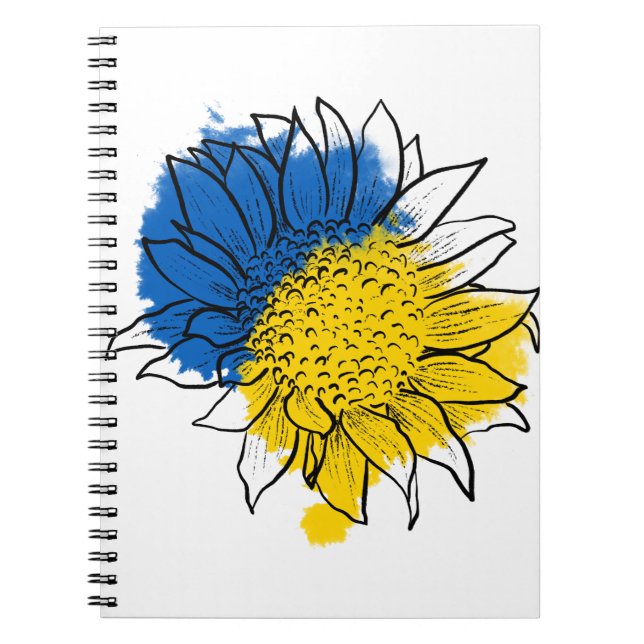 Ukraine Support Sunflower Notebook (Front)