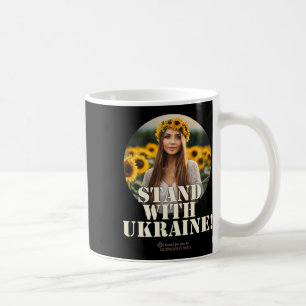Ukraine Supporter Design Girl Field Sunflowers Ukr Coffee Mug