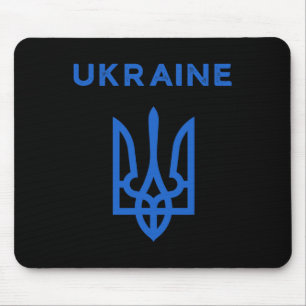 Ukraine Supporter Trident Ukrainian Tryzub Flag Co Mouse Mat