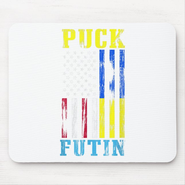 Ukraine Supports End War Promote Peace Ukrainian  Mouse Mat (Front)