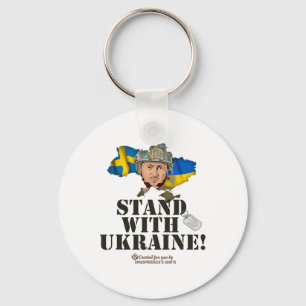 Ukraine Sweden Zelensky Stand With Ukraine Key Ring