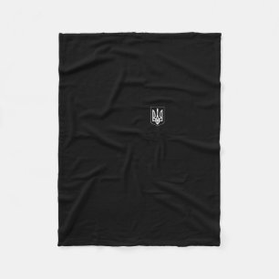 Ukraine Symbol Middle Ukrainian Army Military Embl Fleece Blanket