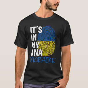Ukraine Tee It´S In My-DNA Ukrainian-Born Flag Gif