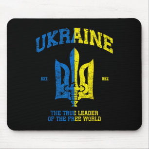 Ukraine The Leader Of The Free World Vintage Ukrai Mouse Mat