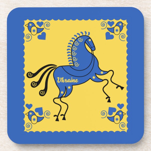 Ukraine traditional folk art   coaster (Front)
