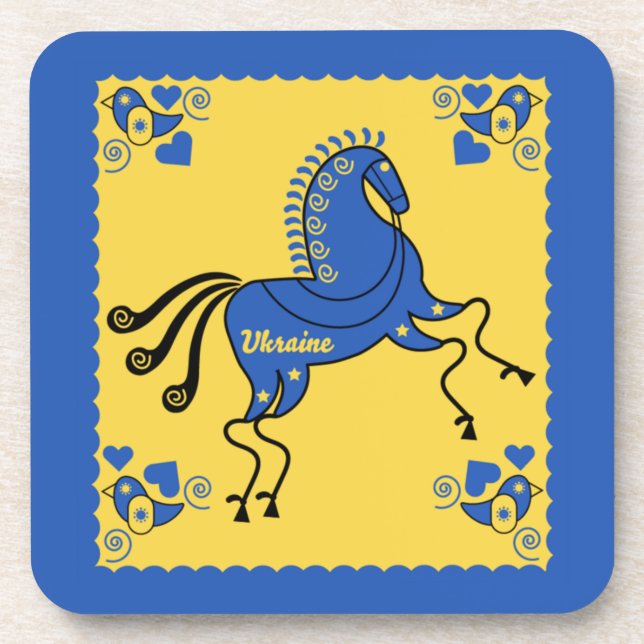 Ukraine Traditional Slavic Folk Art   Coaster (Front)