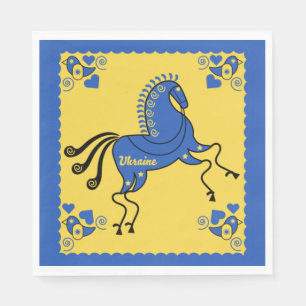Ukraine Traditional Slavic Folk Art Napkin