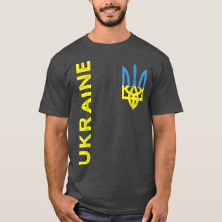 Ukraine Trident Coat of Arms Emblem Ukrainian Flag T-Shirt